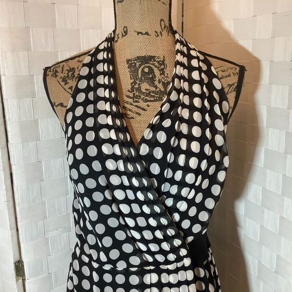 bcbgeneration polka dot blouse xs - Picture 3 of 7